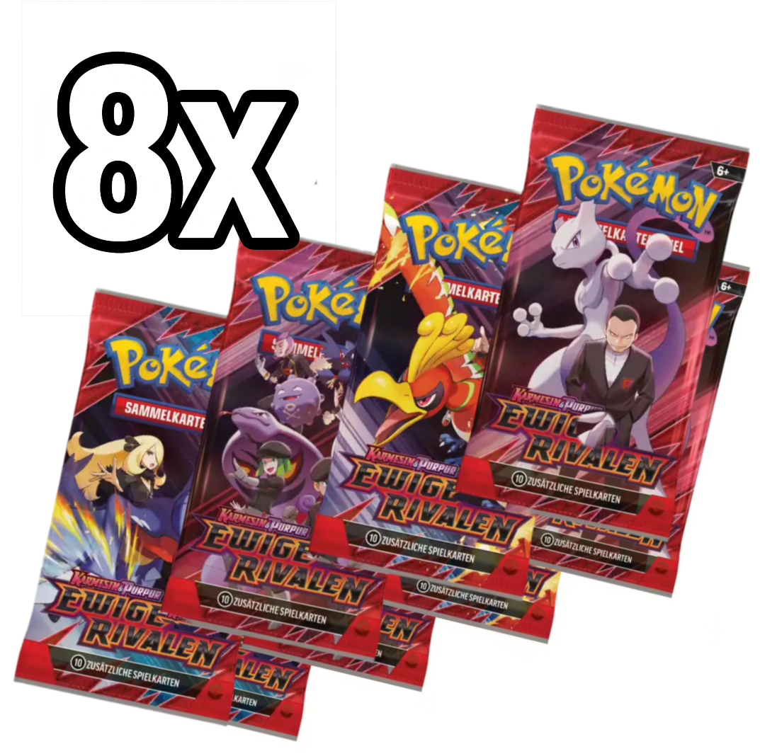 8x Pokémon Ewige Rivalen Booster (Deutsch)