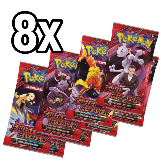 8x Pokémon Ewige Rivalen Booster (Deutsch)