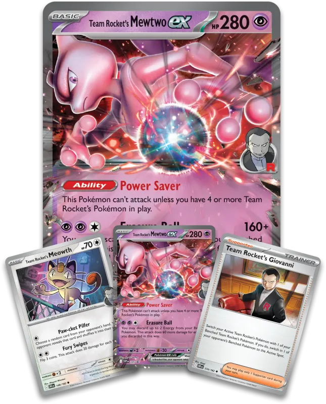 3x Pokemon Team Rockets Mewtwo EX Collection Box (Englisch)