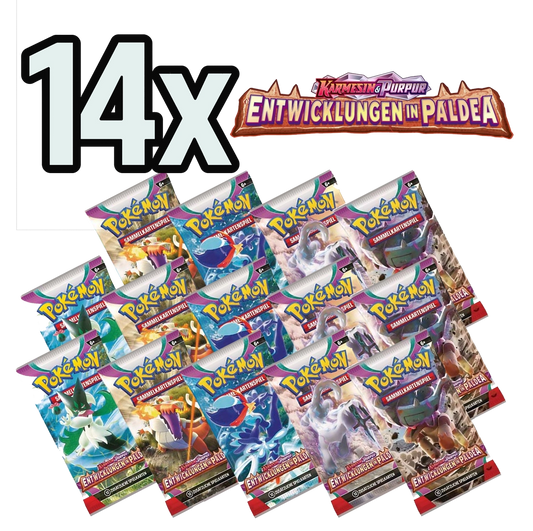 14x Entwicklungen in Paldea Booster Packs (Deutsch)