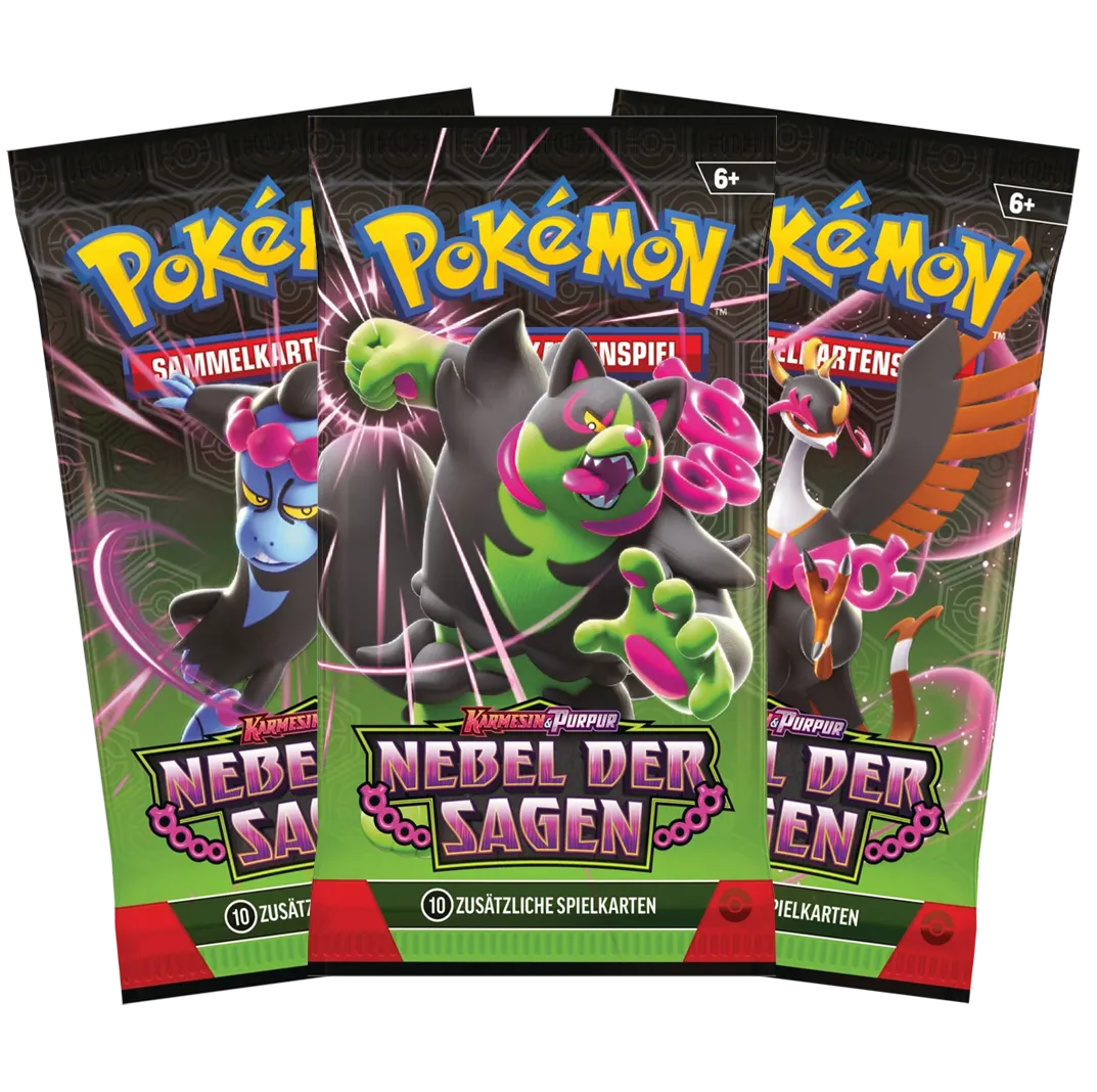 Pokémon KP6.5 Nebel der Sagen 3-Pack Blister DE